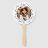 メモリアルは消えた忘れがシックな写真でエレガントはない ハンドファン (裏面)