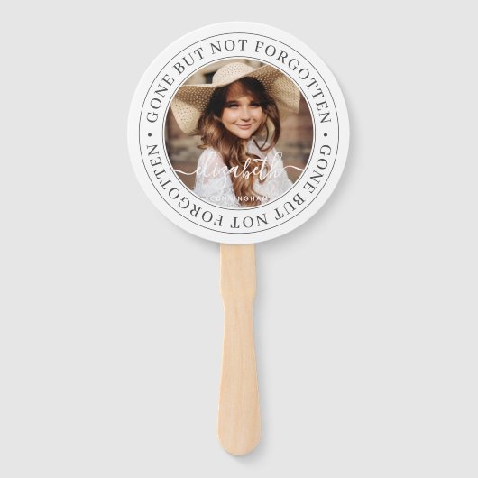 メモリアルは消えた忘れがシックな写真でエレガントはない ハンドファン (正面)