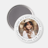 メモリアルは消えた忘れがシックな写真でエレガントはない マグネット (正面/裏面)