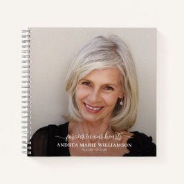 メモリアルまたは葬儀フォトゲストブック ノートブック