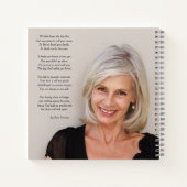 メモリアルまたは葬儀フォトゲストブック ノートブック (裏面)