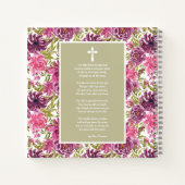 メモリアルまたは葬儀フォトゲストブック ノートブック (裏面)