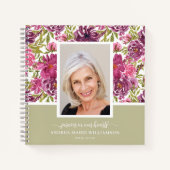 メモリアルまたは葬儀フォトゲストブック ノートブック (正面)