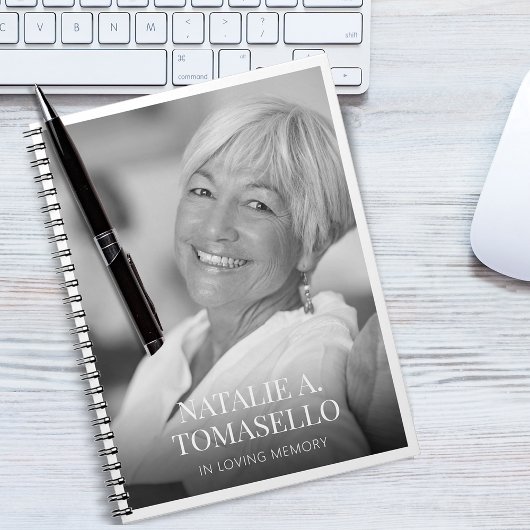 メモリアルまたは葬儀用フォトゲストブックノートブック ノートブック