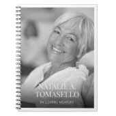 メモリアルまたは葬儀用フォトゲストブックノートブック ノートブック (正面)