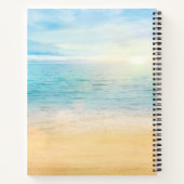 メモリアルまたは葬式ビーチ海 ノートブック (裏面)