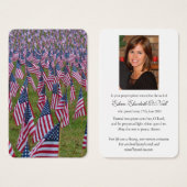 メモリアルアメリカンフラッグ祈りの言葉共感表 (正面&裏面)