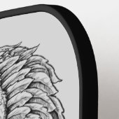 メモリアルウイングパーソナライズされた ピックルボールラケット (左詳細)