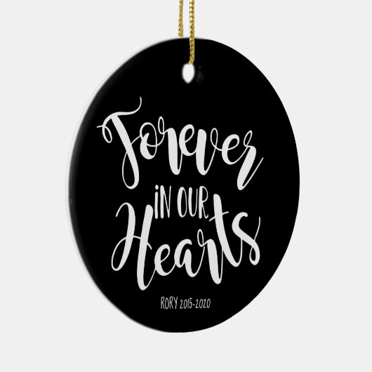 メモリアルウォーター色ダックスシュントオーナメント セラミックオーナメント (右)