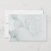 メモリアルウォーター葉カラーハートハートフェ感謝していルト サンキューカード (裏面)