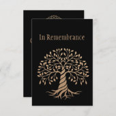 メモリアルエレガントサービス招待状ツリー 招待状 (正面/裏面)