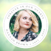 メモリアルエレガントシック葬儀の好意フォトトリビュート ウィンドウサイン (シート3)