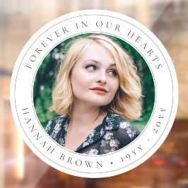 メモリアルエレガントシック葬儀の好意フォトトリビュート ウィンドウサイン