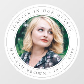 メモリアルエレガントシック葬儀の好意フォトトリビュート ウィンドウサイン (シート)