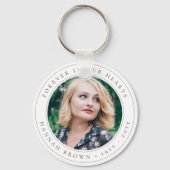 メモリアルエレガントシック葬儀の好意フォトトリビュート キーホルダー (正面)