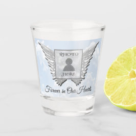メモリアルエンジェルウィングスアッドフォトショットグラス ショットグラス