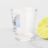 メモリアルエンジェルウィングス写真の追加 ショットグラス (右)