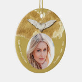 メモリアルエンジェルウィングス記念写真 セラミックオーナメント (右)