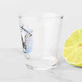 メモリアルエンジェルウィングス追加の写真/名前 ショットグラス (右)