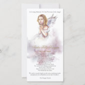 メモリアルエンジェルロス葬儀サンキューカード サンキューカード (正面)