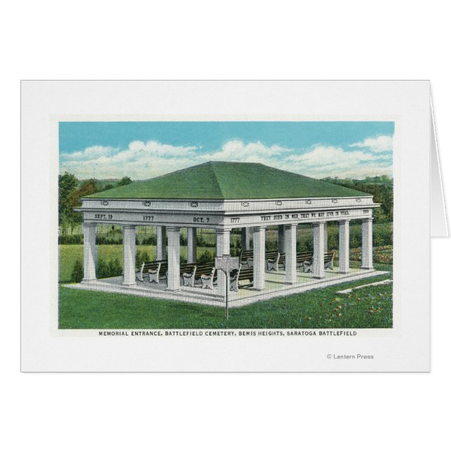 メモリアルエントランスアットバトルフィールド墓地ビュー (正面横)