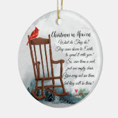 メモリアルオーナメント天国は美しいプレイスレッド セラミックオーナメント (左)