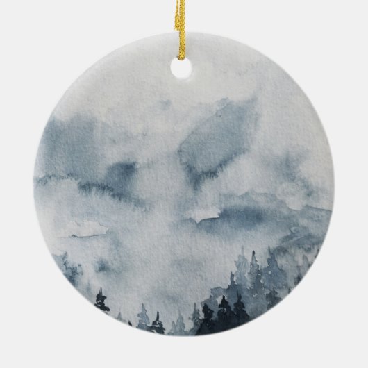 メモリアルオーナメント天国は美しいプレイスレッド セラミックオーナメント (裏面)