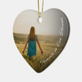 メモリアルオーナメント – フォーエバー・イン・ザ・ハート セラミックオーナメント (左)