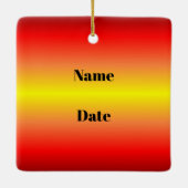 メモリアルカウボーイアットグレーブシルエットオーナメント セラミックオーナメント (裏面)