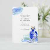 メモリアルカントリー素朴ラベンダーフローラ植物学 サンキューカード (スタンド正面)