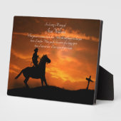 メモリアルカントリー西カウボーイ フォトプラーク (側面)