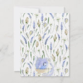 メモリアルカントリ素朴ーラベンダーフローラ植物学 サンキューカード (裏面)