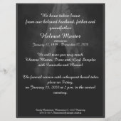 メモリアルカードライトに – さようなら親愛 (裏面)