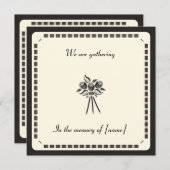 メモリアルカード招待状 招待状 (正面/裏面)