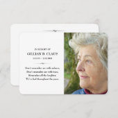 メモリアルカード (正面/裏面)