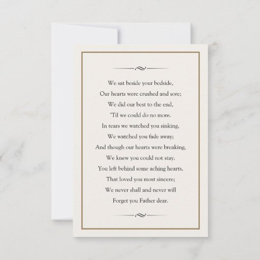 メモリアルカード (裏面)