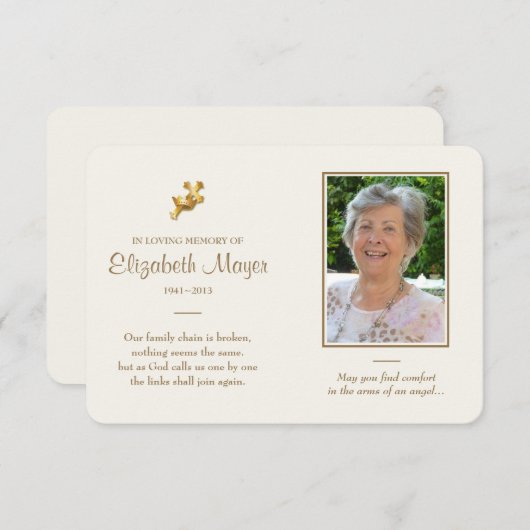 メモリアルカード (正面/裏面)