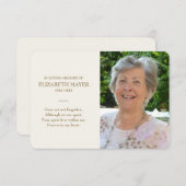 メモリアルカード (正面/裏面)