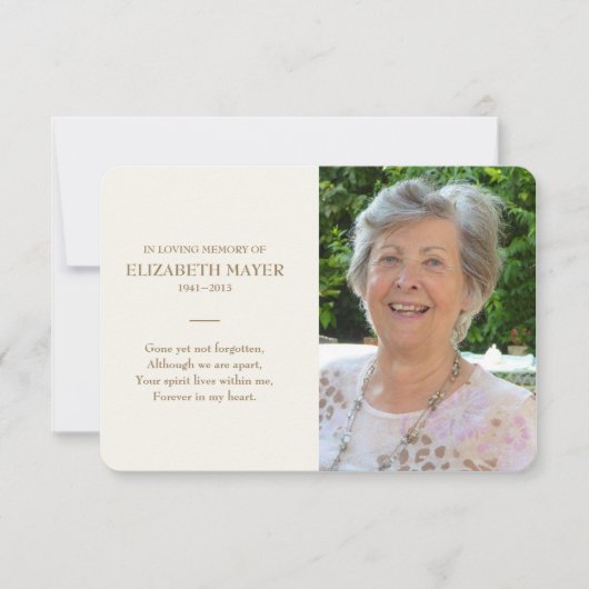 メモリアルカード (正面)