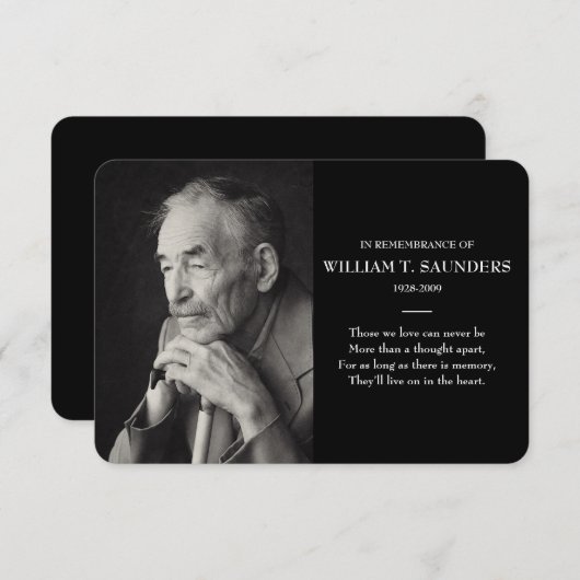 メモリアルカード (正面/裏面)