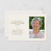 メモリアルカード (正面/裏面)