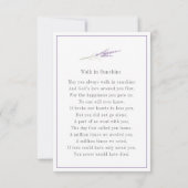 メモリアルカード (裏面)