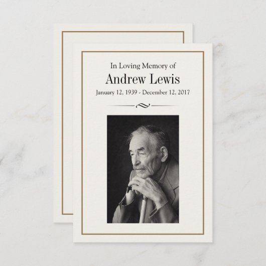 メモリアルカード (正面/裏面)