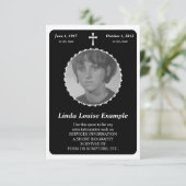 メモリアルカード: エレガント cross 招待状 (スタンド正面)