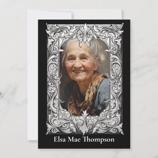 メモリアルカード – クリスチャン 招待状 (正面)