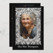 メモリアルカード – クリスチャン 招待状 (正面/裏面)