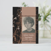 メモリアルカード：シルエット夜 招待状 (スタンド正面)