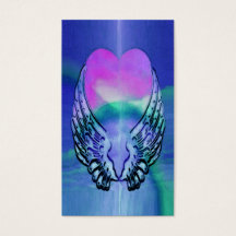 メモリアルカード |ハートと天使の翼