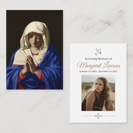 メモリアルカード 名刺 (正面/裏面)