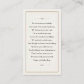 メモリアルカード 名刺 (裏面)